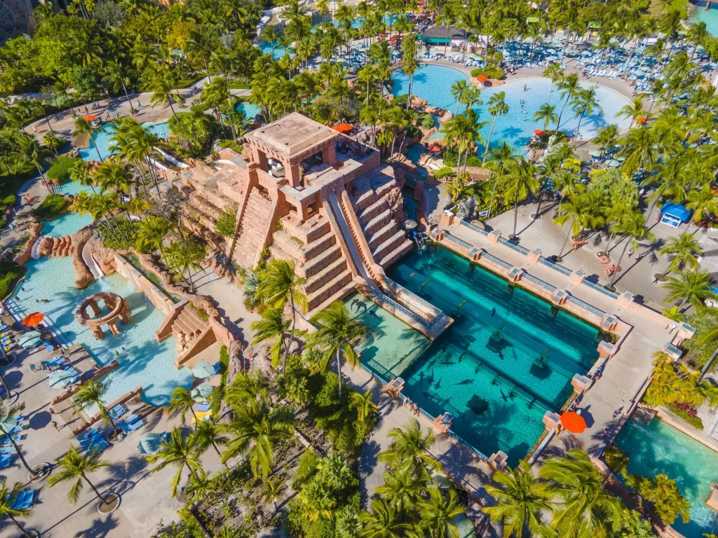 mayan temple waterslide atlantis bahamas