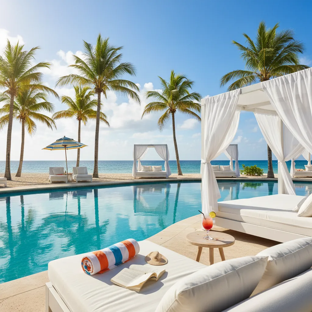 all inclusive caribbean resort poolside impression17