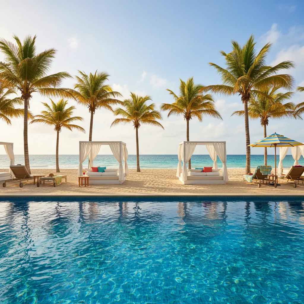 all inclusive caribbean resort poolside impression5