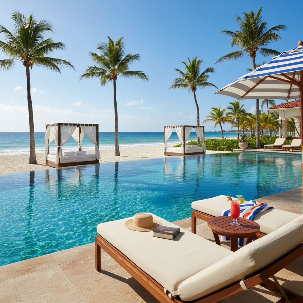 amazing caribbean resort poolside moment10