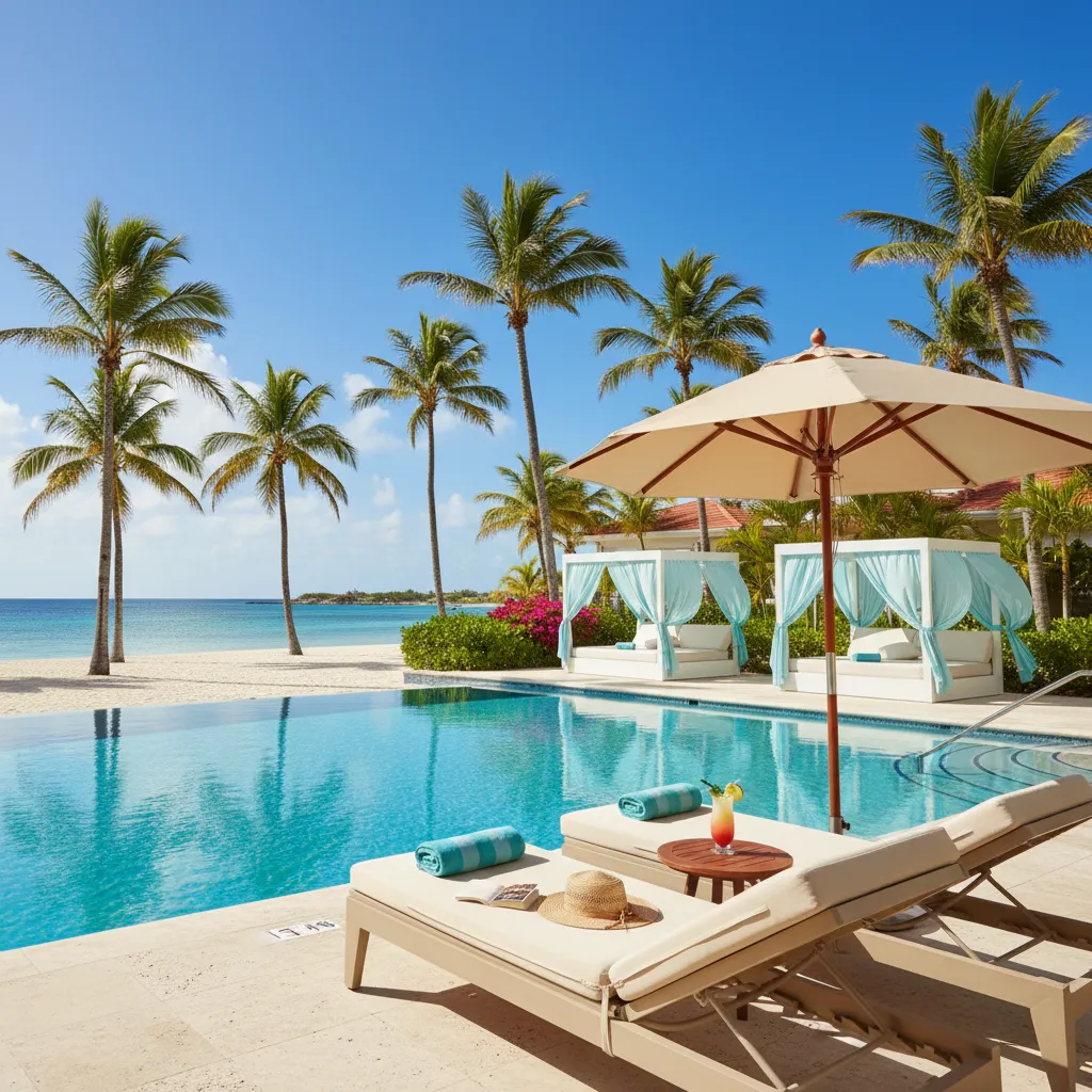amazing caribbean resort poolside moment13