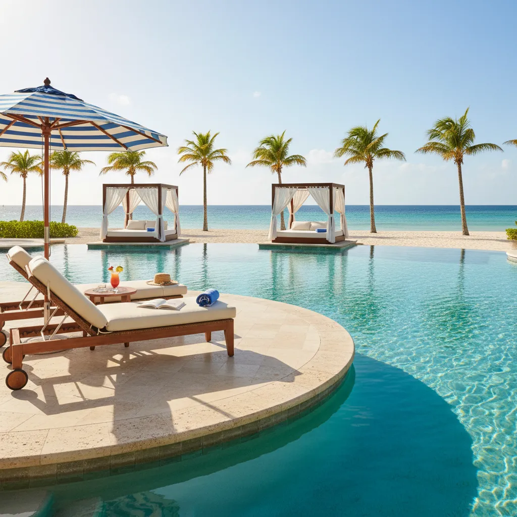 amazing caribbean resort poolside moment16