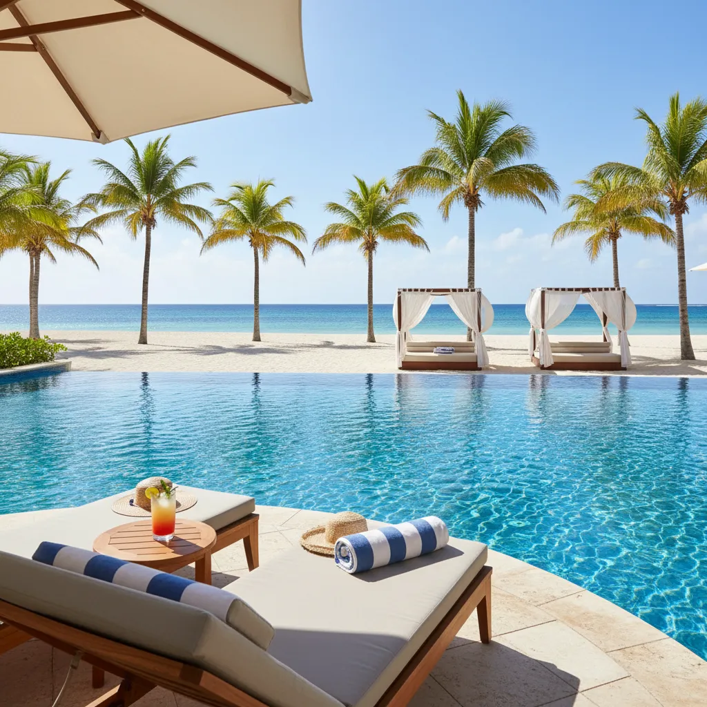 amazing caribbean resort poolside moment19