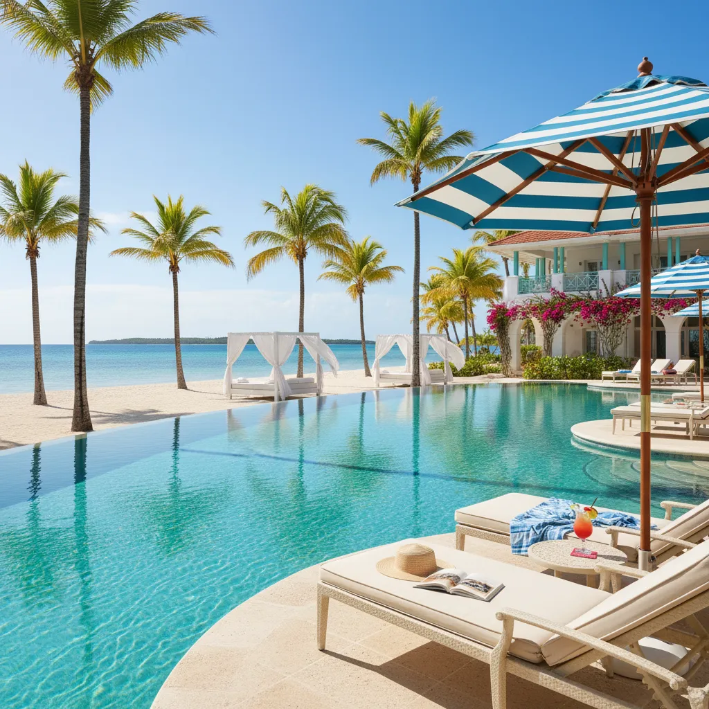 amazing caribbean resort poolside moment2