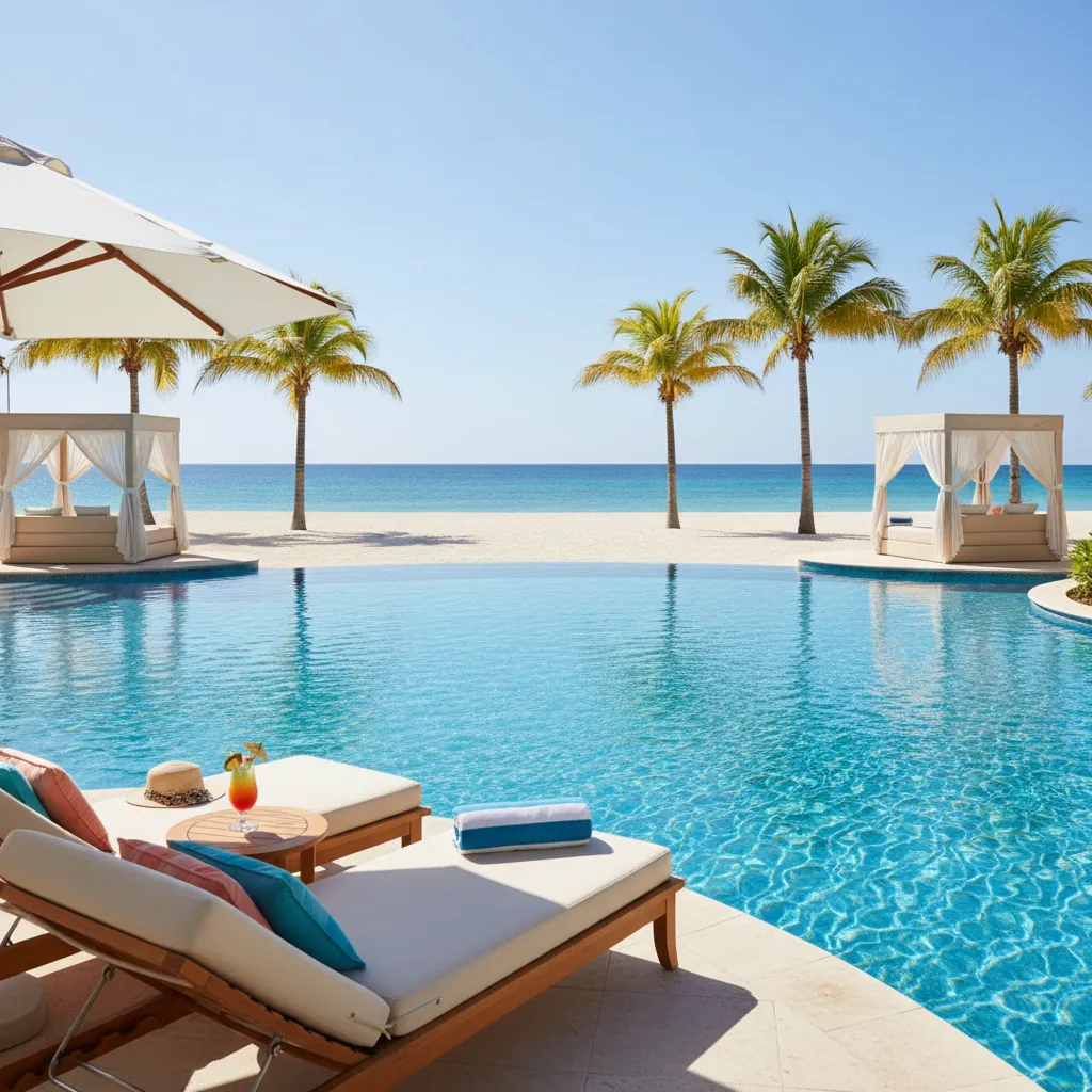 amazing caribbean resort poolside moment20