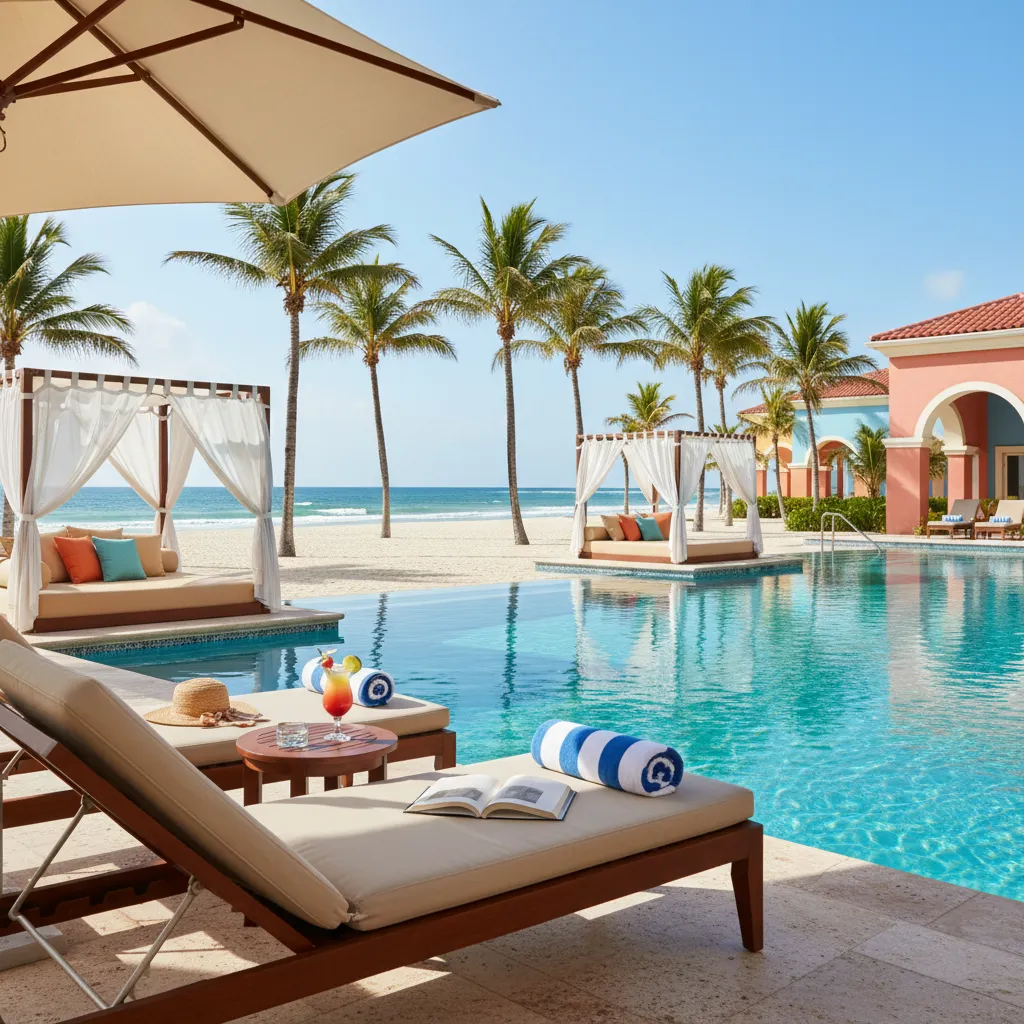 amazing caribbean resort poolside moment21