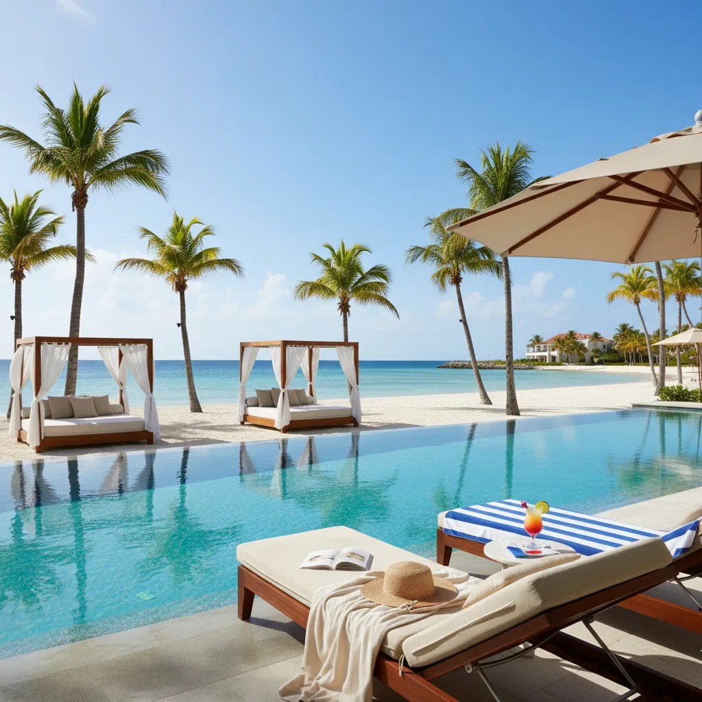 amazing caribbean resort poolside moment23