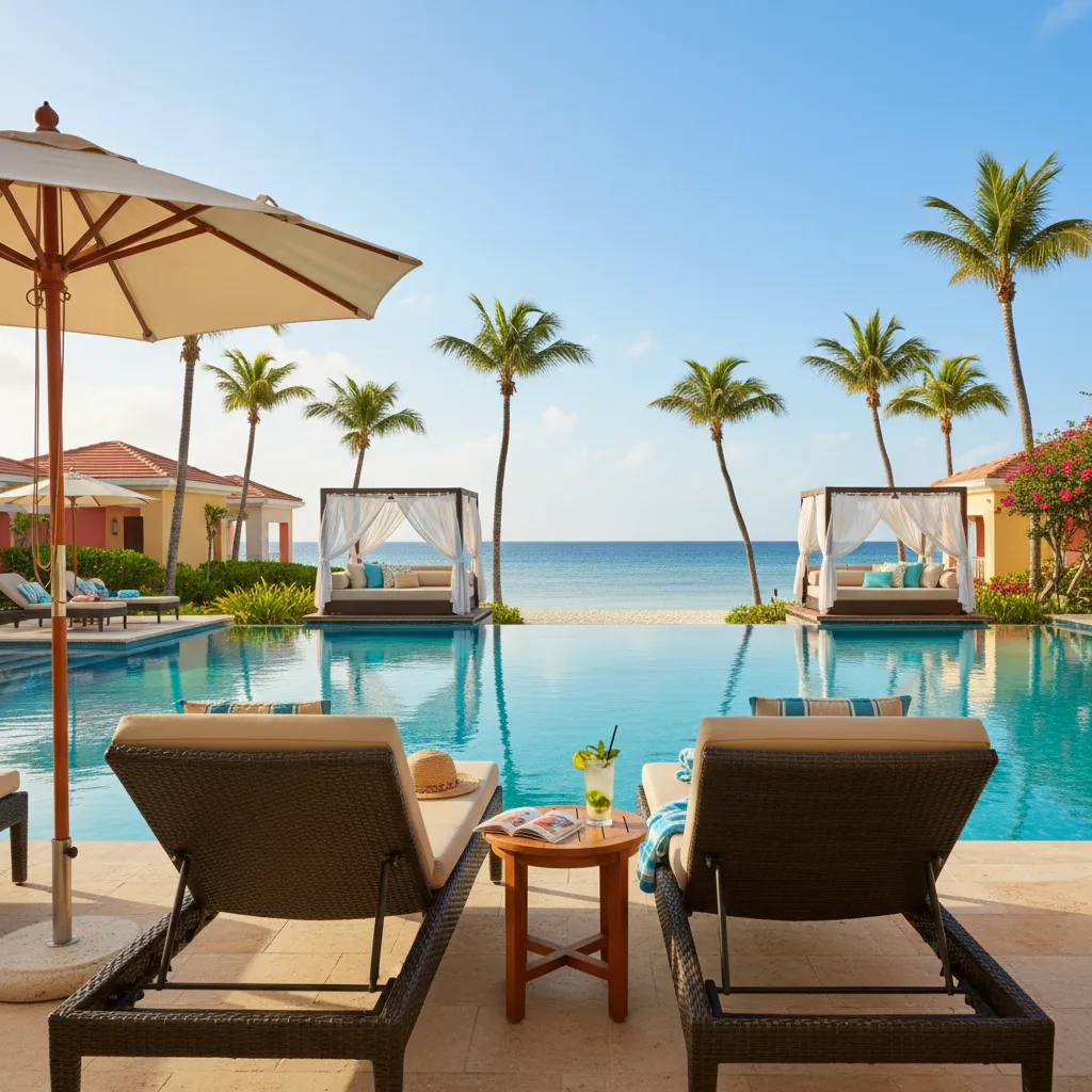 amazing caribbean resort poolside moment24