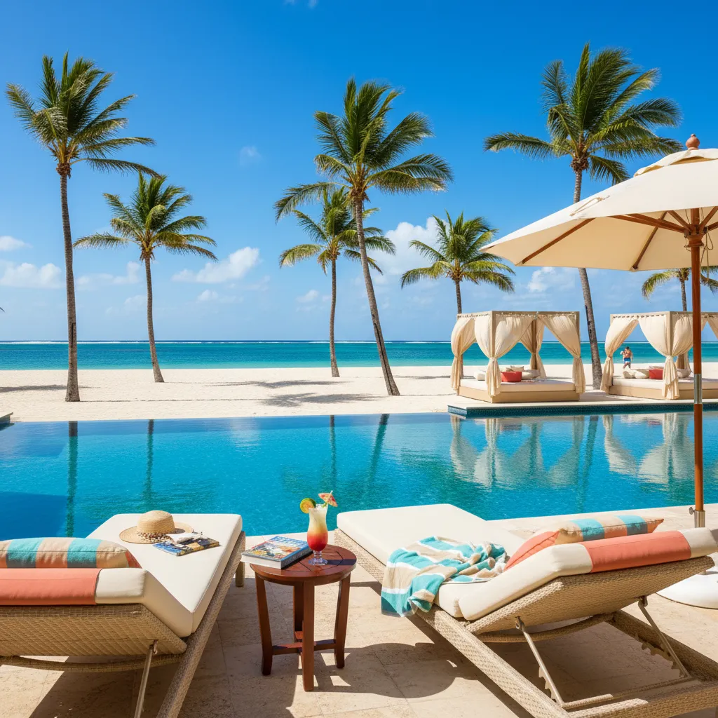 amazing caribbean resort poolside moment25