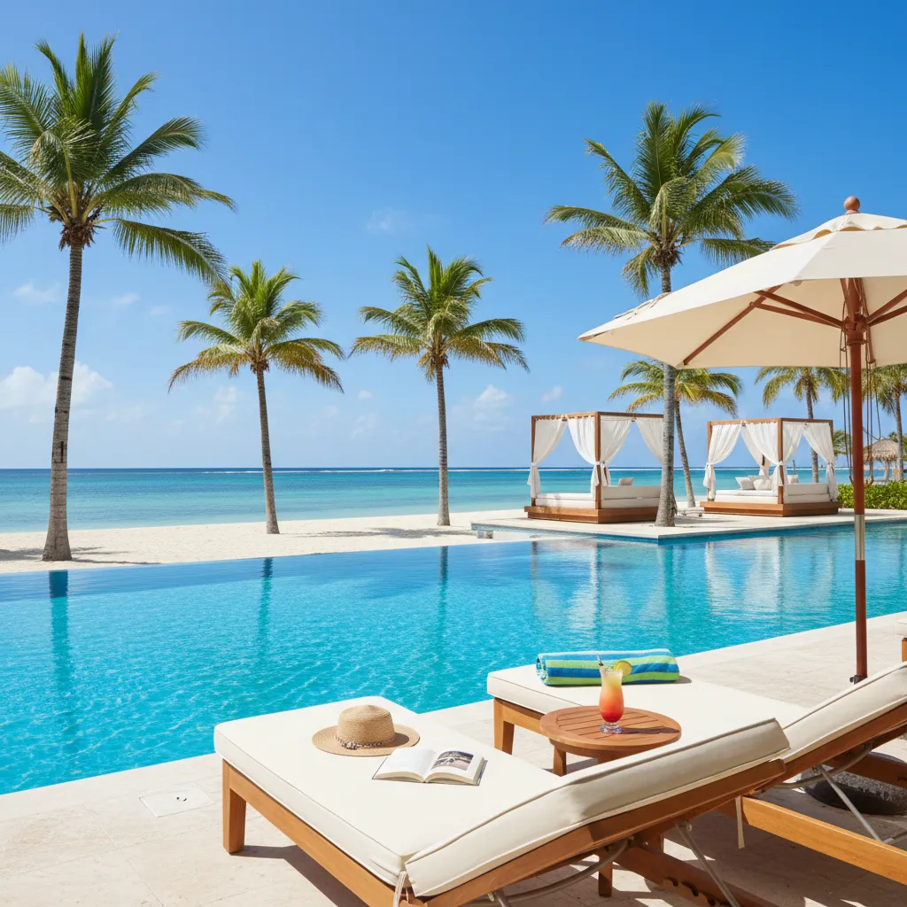 amazing caribbean resort poolside moment26
