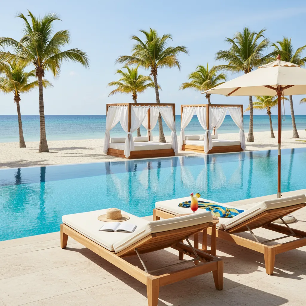 amazing caribbean resort poolside moment28