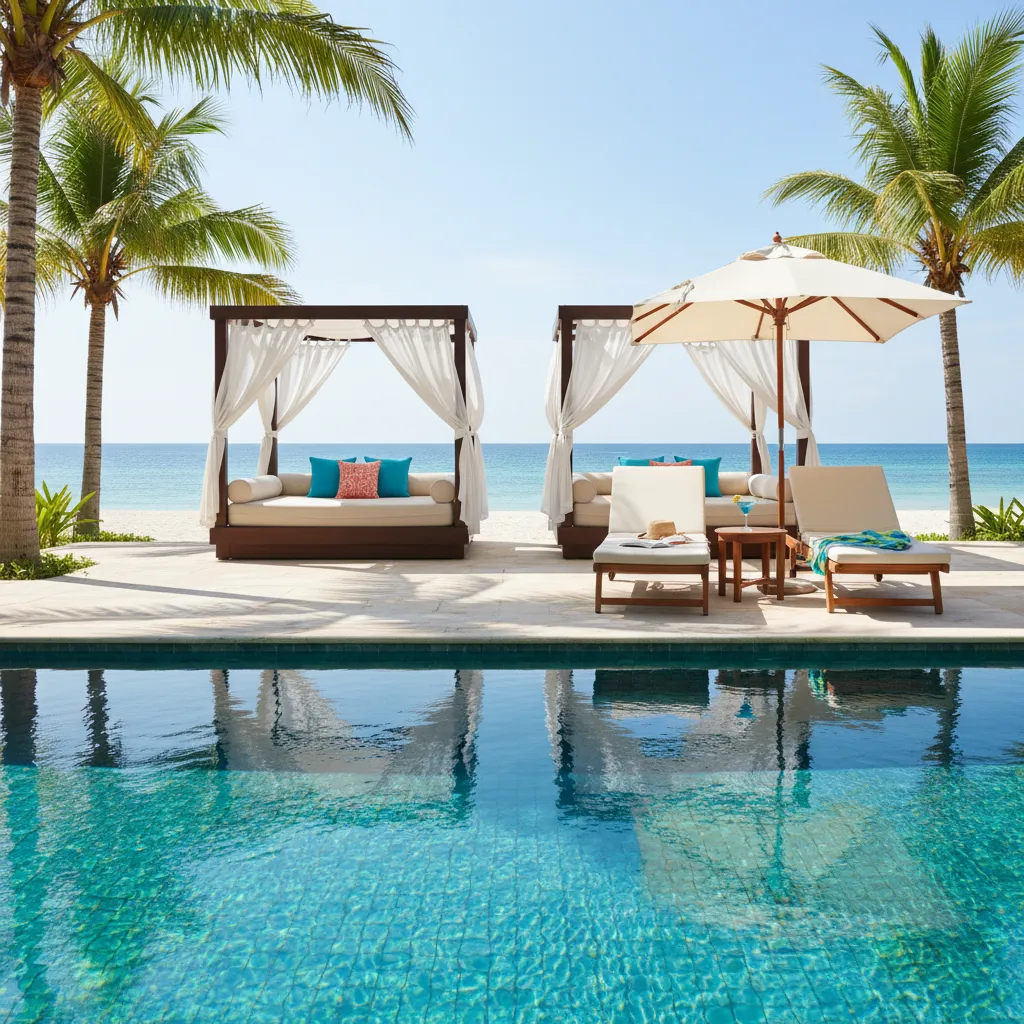 amazing caribbean resort poolside moment34