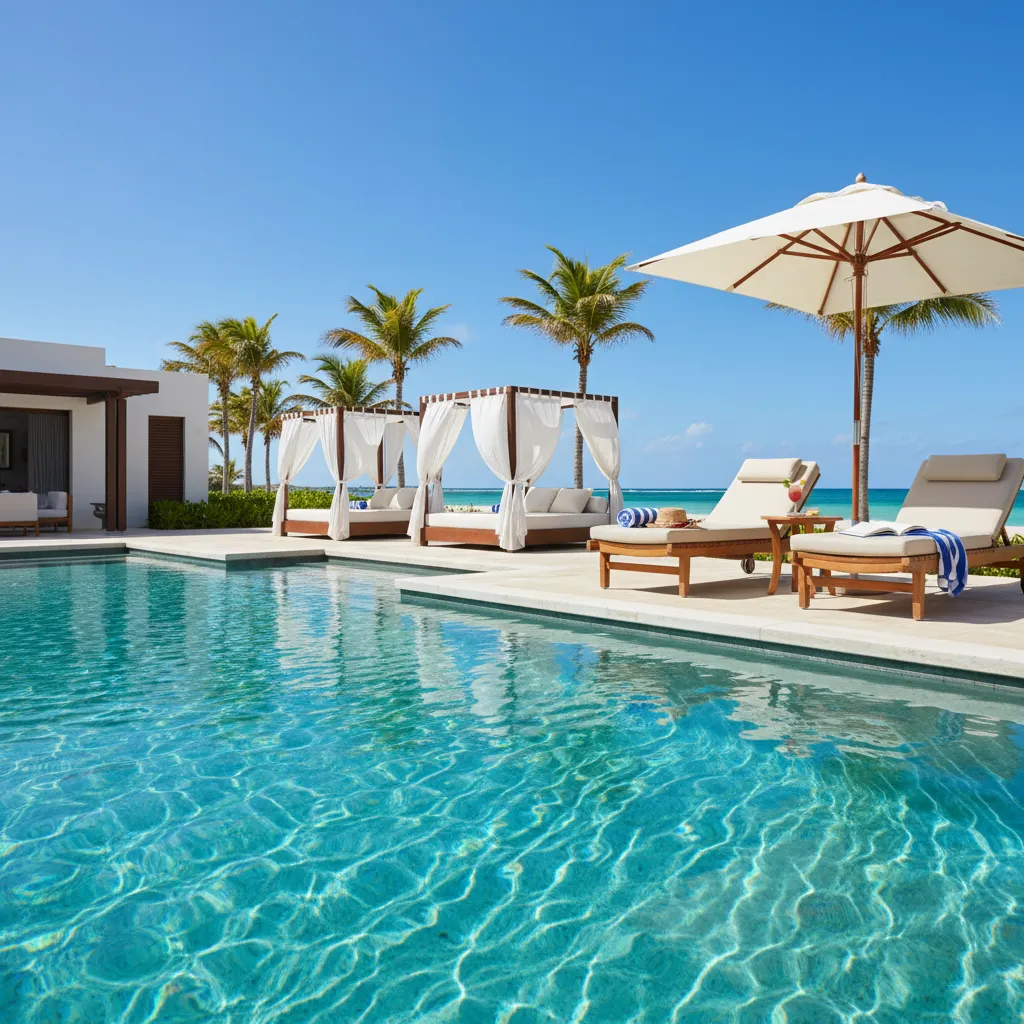 amazing caribbean resort poolside moment36