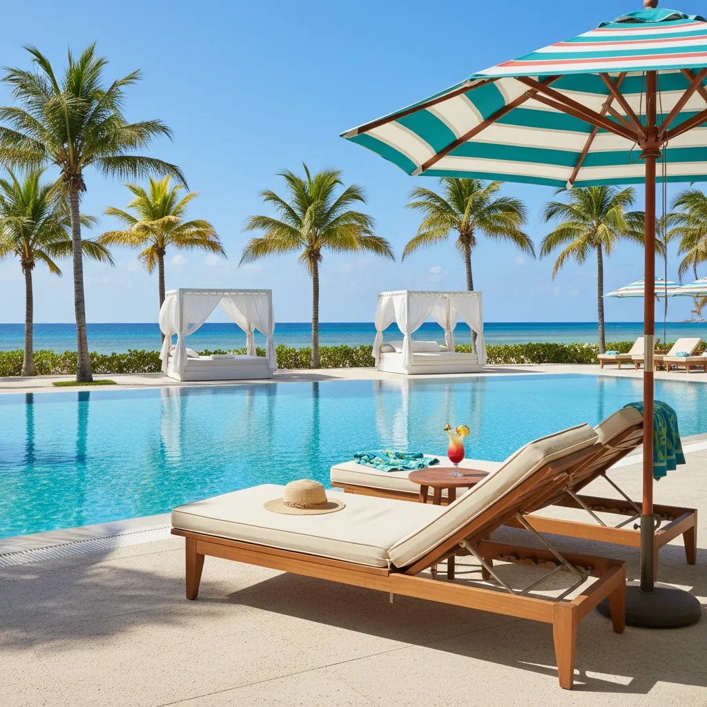 amazing caribbean resort poolside moment38