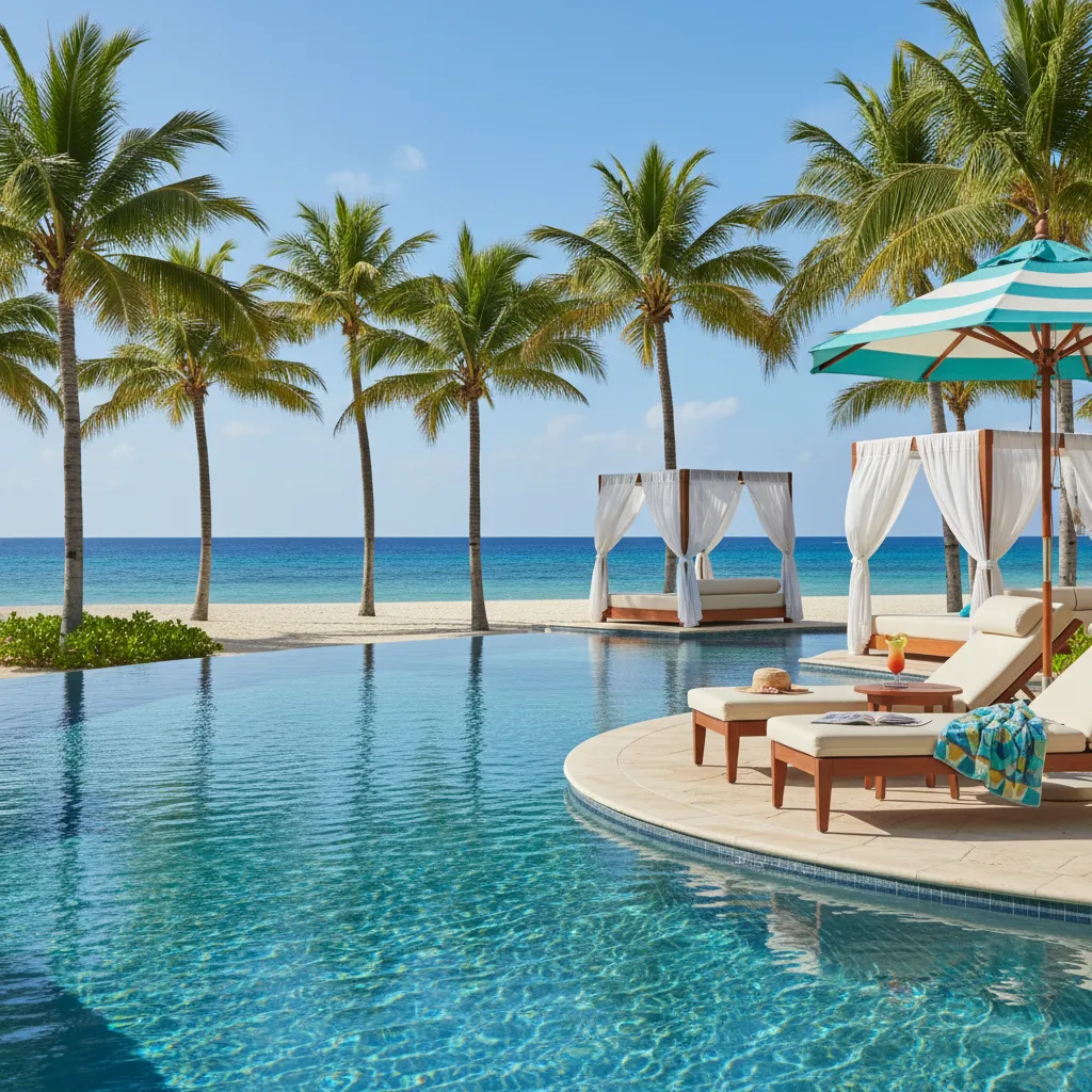 amazing caribbean resort poolside moment39