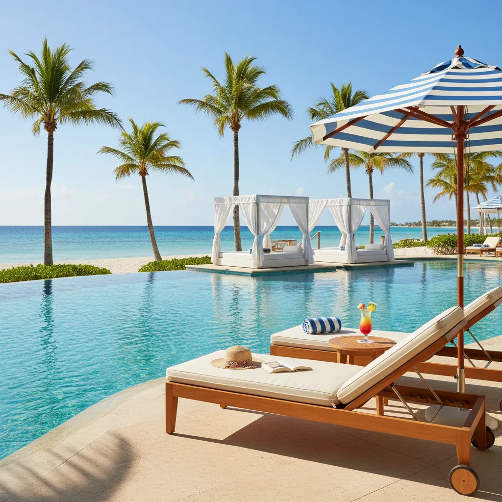 amazing caribbean resort poolside moment41