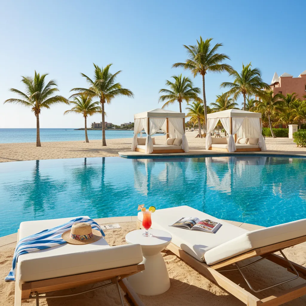 amazing caribbean resort poolside moment43