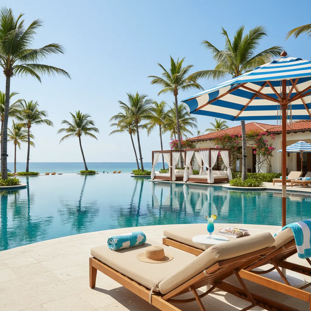 amazing caribbean resort poolside moment44