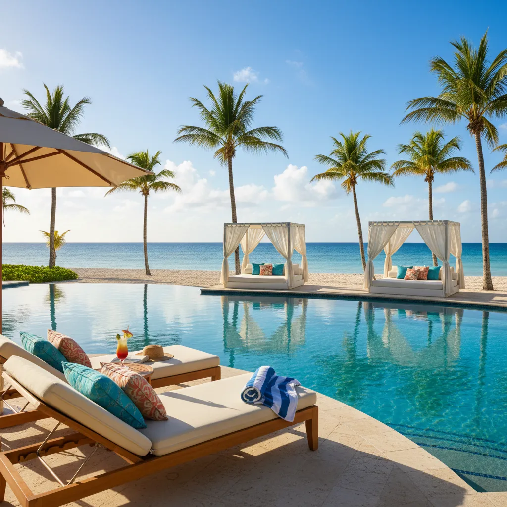 amazing caribbean resort poolside moment5