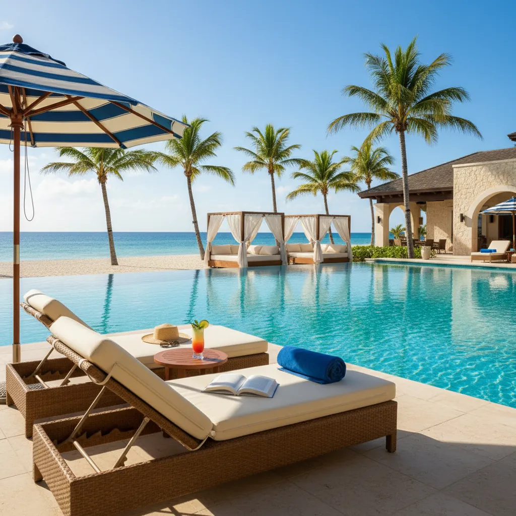 amazing caribbean resort poolside moment6