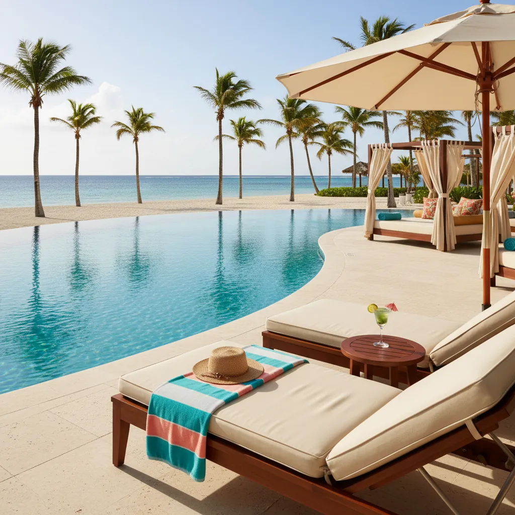 amazing caribbean resort poolside moment8