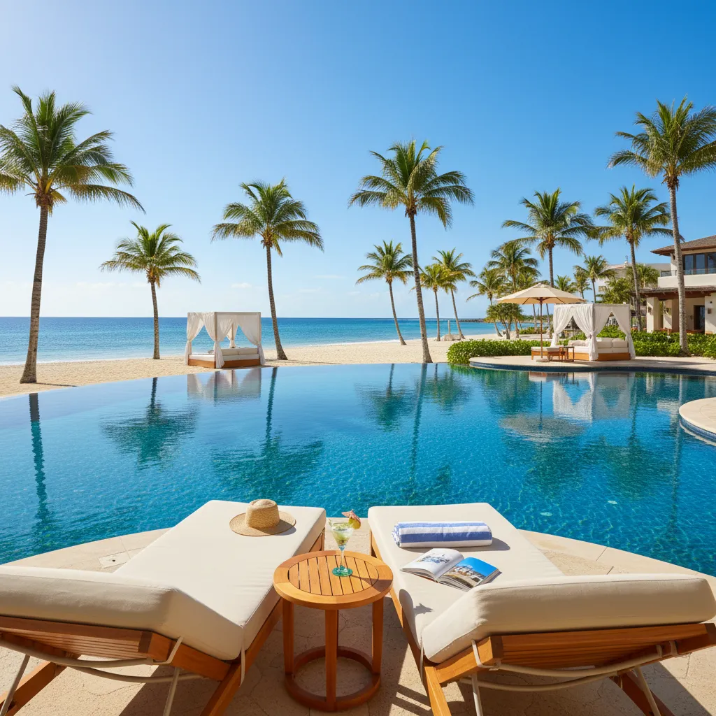 amazing caribbean resort poolside moment9