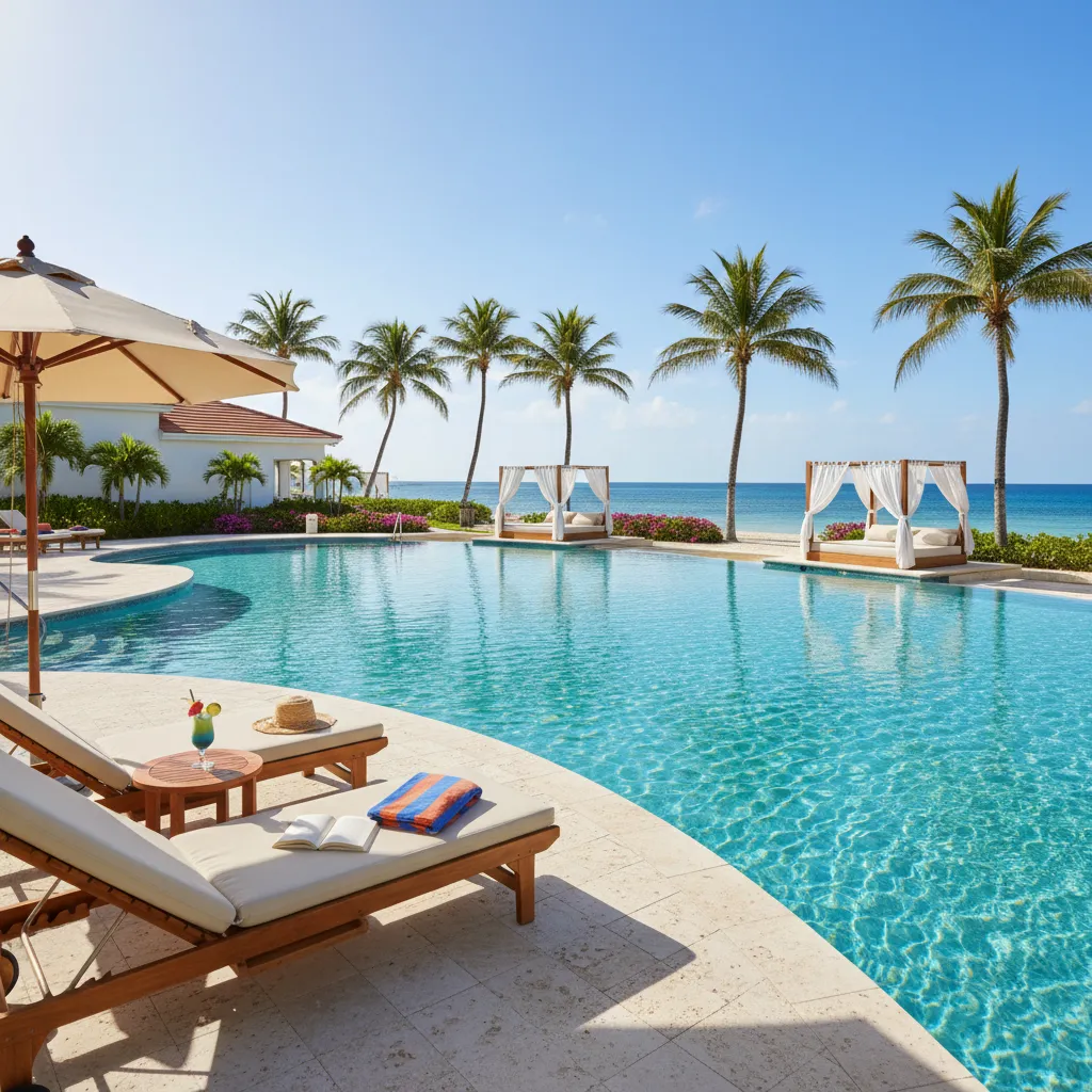 luxurious caribbean resort swimming pool11