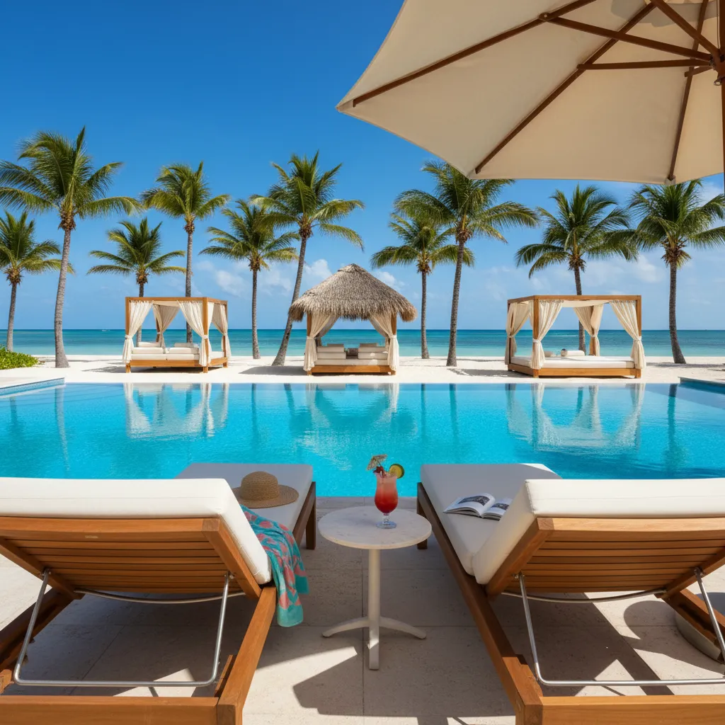 luxurious caribbean resort swimming pool17