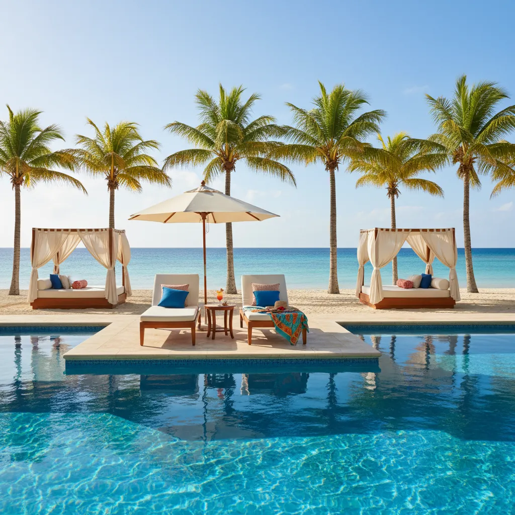 luxurious caribbean resort swimming pool18