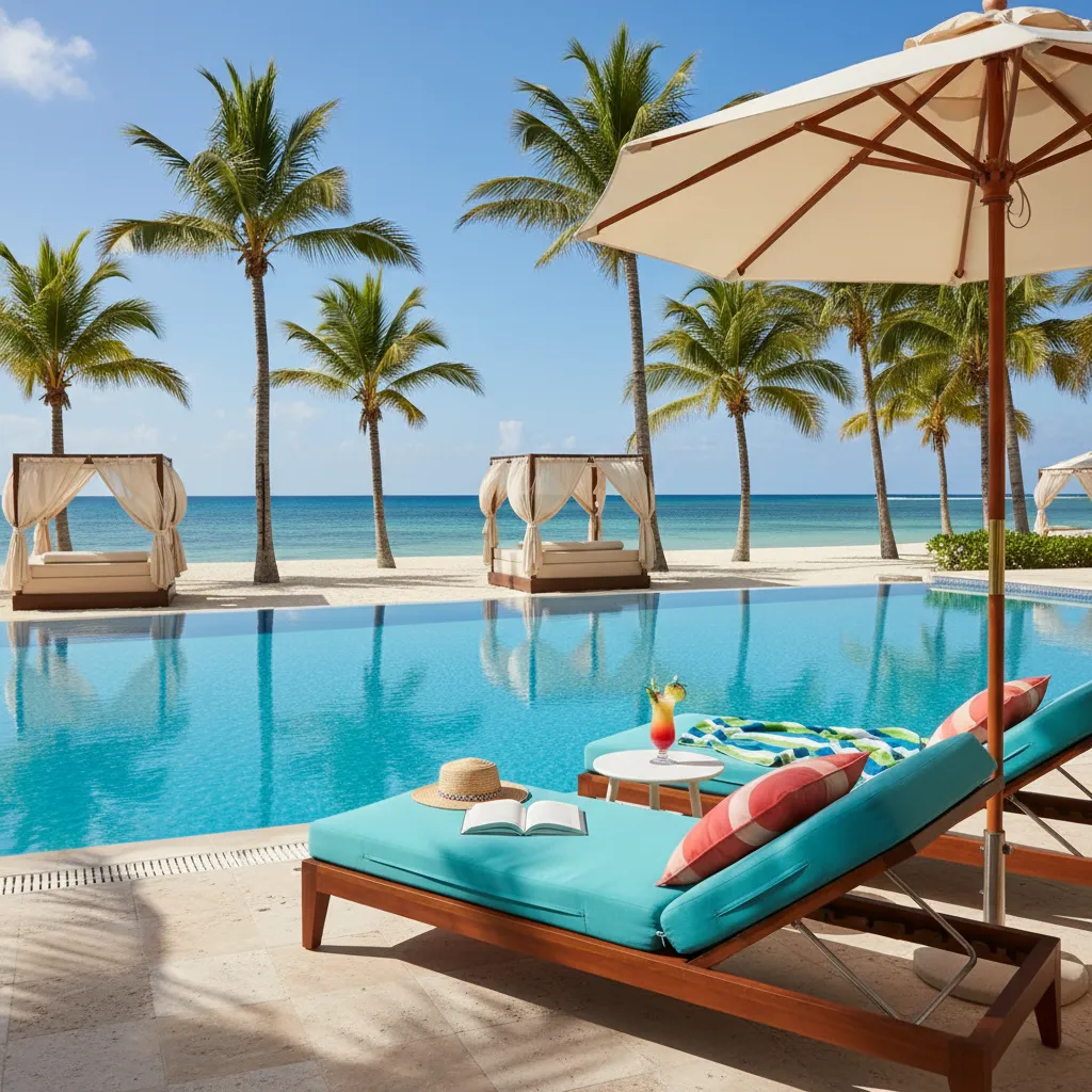 luxurious caribbean resort swimming pool20