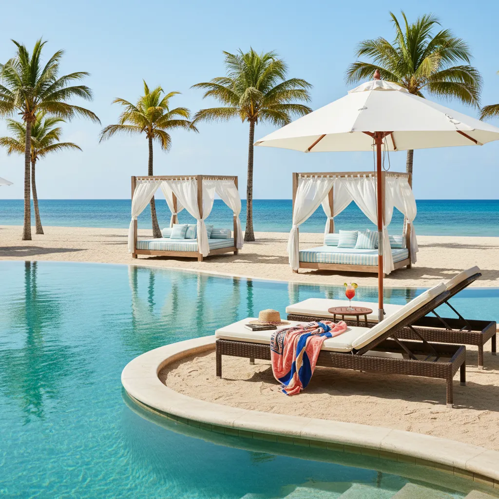 luxurious caribbean resort swimming pool27