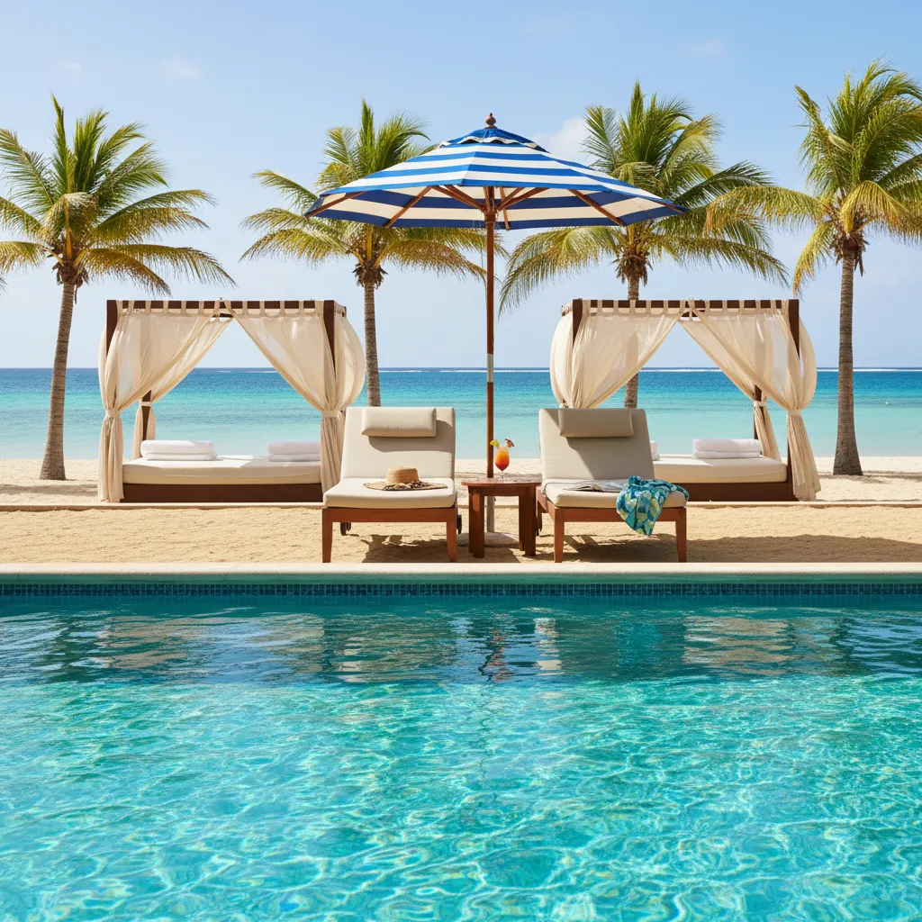 luxurious caribbean resort swimming pool7