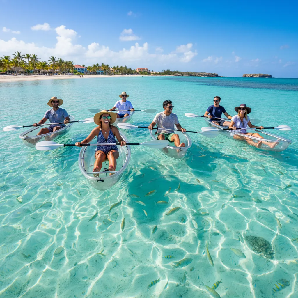 clear kayak tour aruba